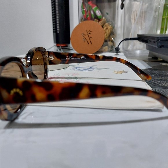 C&C California Sunglasses Leopard Print Stylish Shades - Picture 3 of 9